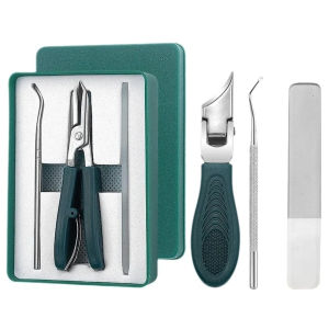 Bộ 3 Dụng Cụ Cắt Móng Tay Hình Mỏ Đại Bàng Có Tấm Chắn Nước 25 °   Lưỡi Cong Thiết Kế Cạnh Vát Băng Rộng Dành Cho Ngón Tay Và Ngón Chân Máy Cắt Và Tỉa Bằng Thép Không Gỉ Siêu Sắc Bén