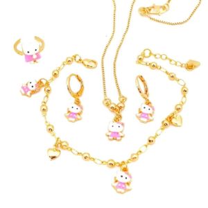 Perhiasan Xuping Set Anak Pink CXA88