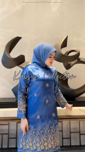 INSTANT COD Setelan Baju Kurung Zarina – Baju Gamis Bahan Yokohama Premium Set Kebaya Kurung Pelangi Jaya
