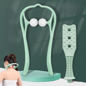 Taiwan Silicone Bloodletting Board Health Preservation Massage Stick Meridian Thumping Specialized Back And Shoulder Neck Massager