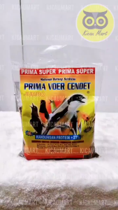 KICAU MART Prima Voer Pur Cendet Kemasan Plastik Pelet Pakan Makanan Burung Pentet Murai Kacer Jalak Pleci Ciblek