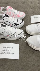 Promo Buy 1 Get 1 Free Sepatu Wanita Sneakers Korea Kekinian