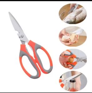 Stainless Steel Kitchen Scissors 21.5cm Gunting Ready Stock多功能剪刀