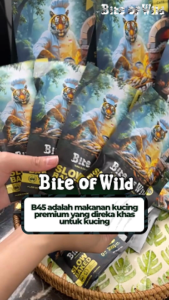 Bite Of Wild B45 Probiotic Slow Baked Cat Food 50g Tuna Cat Kibbles 45% High Meat Grain-Free Makanan Kucing Suitable Kittens and Adult Cats