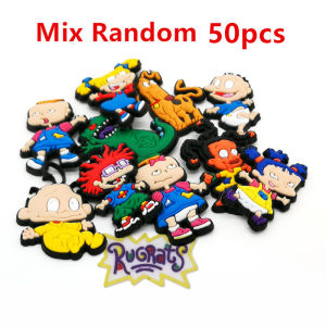 Hot Toys | 11-50Pcs Cute Cartoon Shoe Charms Set Clog Sandals Wristband Bracelets Decoration Shoes Accessories Buckle for Boys Girls