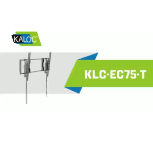 Kaloc EC75-T 32-80 Inch Universal Tilt Monitor TV Wall Mount Bracket with Pull String Locking System & Easy Cable Access (Max Load 40KG)
