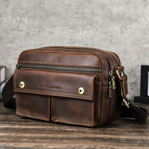 Hiram Da Thật New thương hiệu cổ điển Túi Đeo Ngang Người Nam Túi Đeo Vai Túi nữ sức chứa lớn hơn đa chức năng cho 7.9/8.3 inch iPad