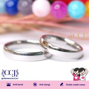 [GRATIS CETAK NAMA] Cincin Couple Titanium Anti Karat M54 | Cincin Pasangan | Cincin Hadiah | Cincin Lamaran | Cincin Tunangan | Aksesoris Pria Wanita