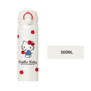 X&W Cartoon Insulated Cup Hello Kitty Theme Stainless Steel Thermos Water Bottle Straw Cup Warm Cold Coffee Cup Perfect Gift