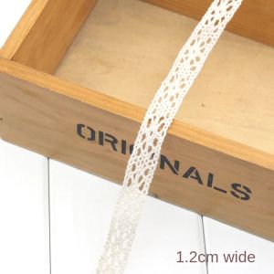 Ivory White Lace Trim Ribbon DIY Embroidered for Sewing Decoration Fabric Lace Ribbon Tape Handmade Craft Materials Net Ribbons