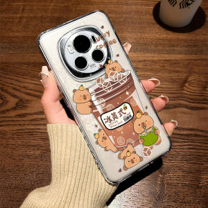 Ice American Capybara Silicone Phone Case Full Cover Lens Protection for Honor Magic8/7 6 Womens New Model Transparent Soft Shell
