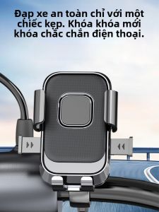 NUOPUCHI | Đầu đỡ điện thoại di động cho xe đạp điện Xe máy chống sốc Đồ ăn giao hàng Lối đi đường núi Phong cách đơn giản Chất liệu hợp kim