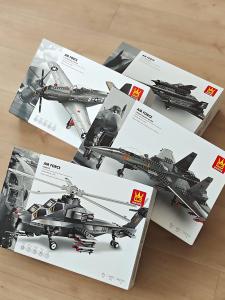 Military Fighter Jet Model Building Blocks Toy for Children Small Particle Holiday Gift for Students Universal Plastic Toy