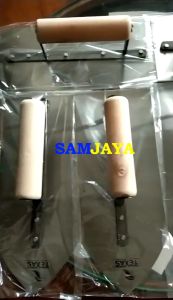 CETOK TROWEL LANCIP STAINLESS STEEL 10" X 4" inch (250 X 100 MM) PLAT BESI STAINLESS GAGANG KAYU TEXAS