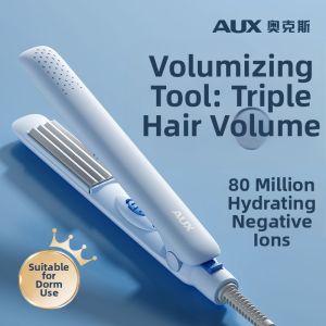 AUX | Mini AUX Corn Stylus Hair Curling Iron Womens Fluffy Hair Root Pad High Hairline Tool Travel Home Salon Ceramic Curling Iron