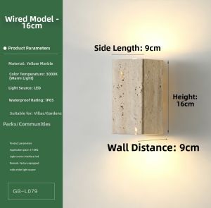 GAOBIGEGE | Waterproof Outdoor Wall Light For Villa Courtyard Garden Wash Wall