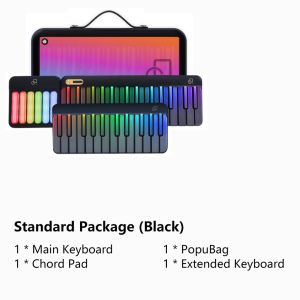 PopuMusic Portable Music Keyboard Automatic Transmission Piano Electronic Organ Children And Adults MIDI Keyboard