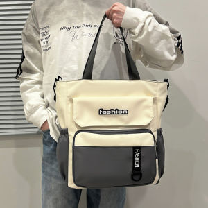 Large Capacity Crossbody Bag for Men Single Shoulder School Bag for Junior And High School Students Book Bag Handbag