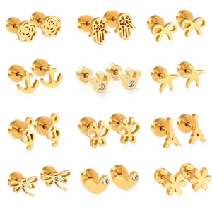 Tiny Stainless Steel Stud Earrings: A Guide to Heart Cross Hypoallergenic No Fade Piercing Stud Earrings for Women