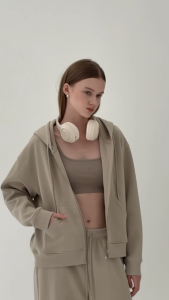 Withit basic zipped hoodie เสื้อฮู้ดดี้ - OTW23697