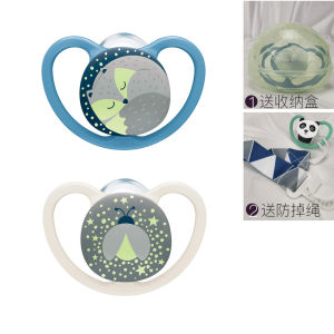 Nuk นําเข้า Soothing จําลอง Thumb Pacifier Anti-bulging ฟันป้องกันแก๊สสําหรับทารกแรกเกิด 0-6-18-36 เดือน