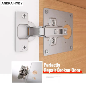 4PCS PLAT ENGSEL PINTU PENGUAT & REPAIR CABINET FURNITURE DRAWER DOOR