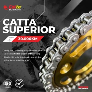 Nhông Sên Dĩa JUPITER Sên 9 Li/10 Ly Thép Carbon S45C - NSD Xe Jupiter Thương Hiệu CATTA SPARE PARTS