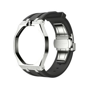 Stainless Steel Modification Kit For Swatch X AP Royal Po Pocket Watch Changer To Wristwatch Metal Case Silicone Strap Band