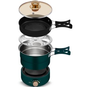 R.joy - Panci Listrik Watt Rendah Serbaguna 2.2L / Kompor Elektrik Portable / Travel Electric Cooker / Kompor Listrik Multifungsi