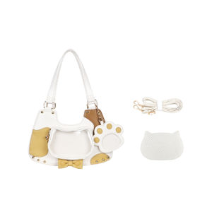 WUDONG | Shoulder Crossbody Bag Mini Purse Clear With Cat Character