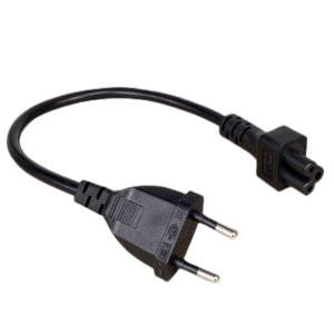 2pin Nam Cắm IEC 320 C5 Cáp Chuyển Đổi Nguồn Điện EU Dây Cho Máy Tính Xách Tay Nguồn Điện Tiêu Chuẩn Nối Đất Chiều Dài 0.3M