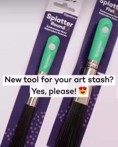 Mont Marte Splatter Brush - Flat/Round