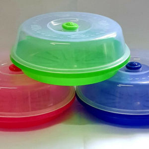 tempat bolu bentuk bulat set+tutup bahan plastik tebal dan halus