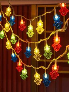 ไฟโคมแดง LED สำหรับตกแต่งเทศกาลปีใหม่ ไฟตกแต่งแบบติดโซ่ สไตล์จีนโบราณ ไฟตกแต่งห้องนอน ไฟประดับตกแต่งเทศกาลปีใหม่