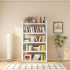 Steel Bookshelf Iron Art Floor Standing Living Room Childrens Bookcase Storage Rack Simple Design Nursery Storage Solution