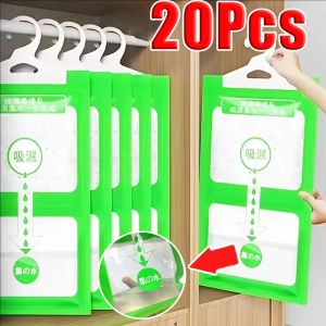 20/30 ชิ้น สารดูดความชื้นกันความชื้น / ถุงดูดความชื้นสำหรับเครื่องดูดความชื้นในตู้เสื้อผ้า / ถุงดูดความชื้นแบบแขวนในครัวเรือน / สารดูดความชื้นกันเชื้อราสำหรับทำให้แห้งและลดความชื้น