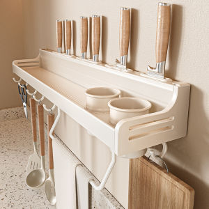 Multi-functional Wall Mounted Hook Rack White