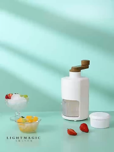 DIY Manual Shaved Ice Machine Portable Snow Cone Maker Ice Crusher Home Outdoor Kitchen Tool Mesin Ais