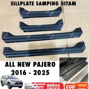 Sillplate Samping All New Pajero 2016 2018 2023 2024 2025 Hitam .