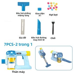 Máy Hút Bụi Điện Trẻ Em Bộ Đồ Chơi Giả Vờ Đóng Vai Trò Chơi Nội Trợ Đồ Chơi Giáo Dục Dành Cho Bé Gái Và Bé Trai Từ 3-12 Tuổi