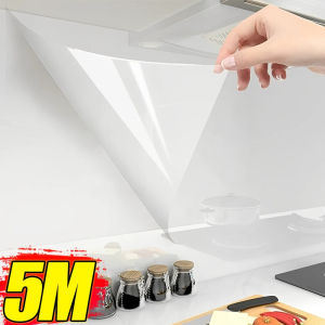 ฟิล์มป้องกันไฟฟ้าสถิตสติกเกอร์วอลล์เปเปอร์ป้องกันมลพิษน้ำมัน5เมตรฟิล์มป้องกันไฟฟ้าสถิตสำหรับตกแต่งผนังโปร่งใส