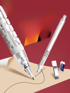 Deli Automatic Pencil 0.5mm Push-Button Adjustable Non-Toxic Continuous Core for Primary School Students Writing Tools