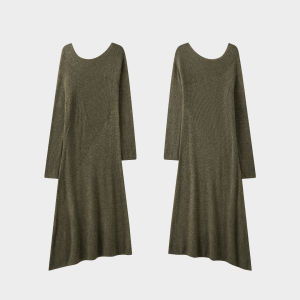 SUSHE | Slimming Waist Cinching A-Line Knitted Dress