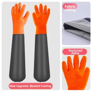 Waterproof Anti-Puncture Slip-Resistant Wear-Resistant Long Sleeve Rubber Glove