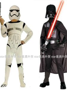 Halloween Cos Black Warrior Darth Parent-Child Costume White Soldier Alien Star Wars June 1 Kids Show Clothes