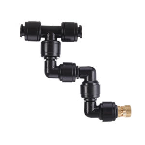 1/4" 6.35MM Watering Spray Nozzle Tee Elbow Aquarium Quick Coupling Water Connector Pipe cutting knife 4/6mm Hose Irrigation Kit