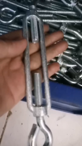 Perfect Tools Turnbuckle Hook - Eye Regular Galvanized Steel 14mm 9/16 Wire Rope Tensioner