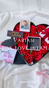 Kado Ulang Tahun Kado Anniversary Hadiah Ulang Tahun Hadiah Anniversary Box Love Bunga Box Isi Kalung