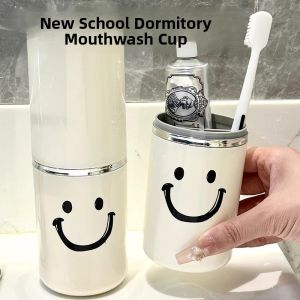 MONLEYTA | Portable Travel Dental Kit With Storage Box Toothpaste Toothbrush Mouthwash Cup Set High Aesthetic Value New Model