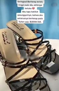 LADANG ONLINE - BIG SALE HIGH HEELS R 52 SANDAL WANITA TALI SILANG TERBARU